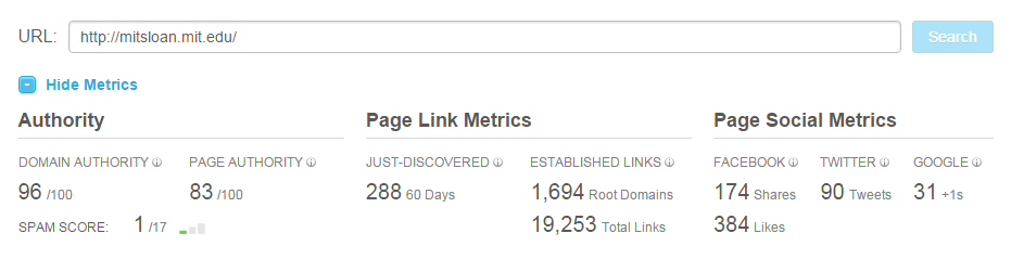 Domain Name Change Metrics