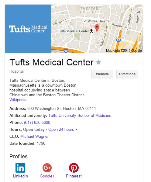 Tufts Medical Center Knowledge Graph