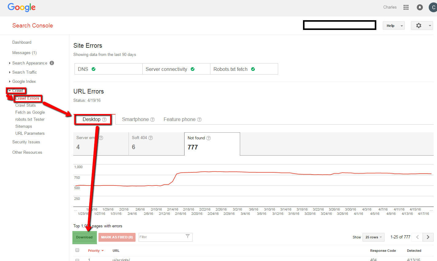 Google Webmaster Tools